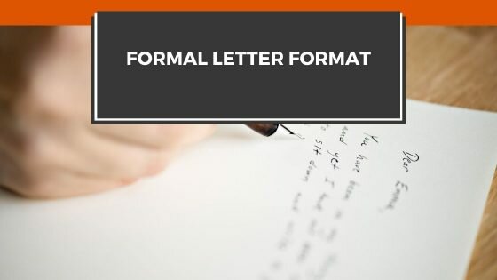 Formal Letter Format -Types and Sample in 2022 - Ne Job Portal